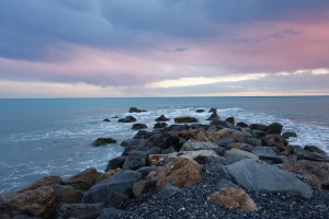 Beautiful Sunset in Ventimiglia, Italia